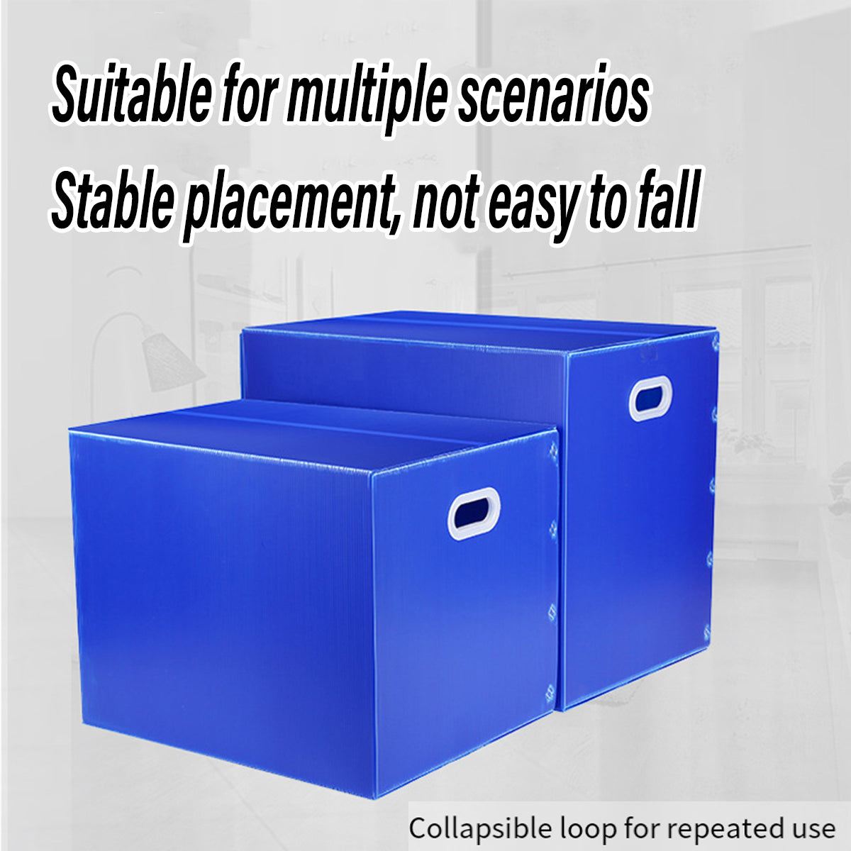 Large Capacity Waterproof Plastic Storage Box Foldable Durable