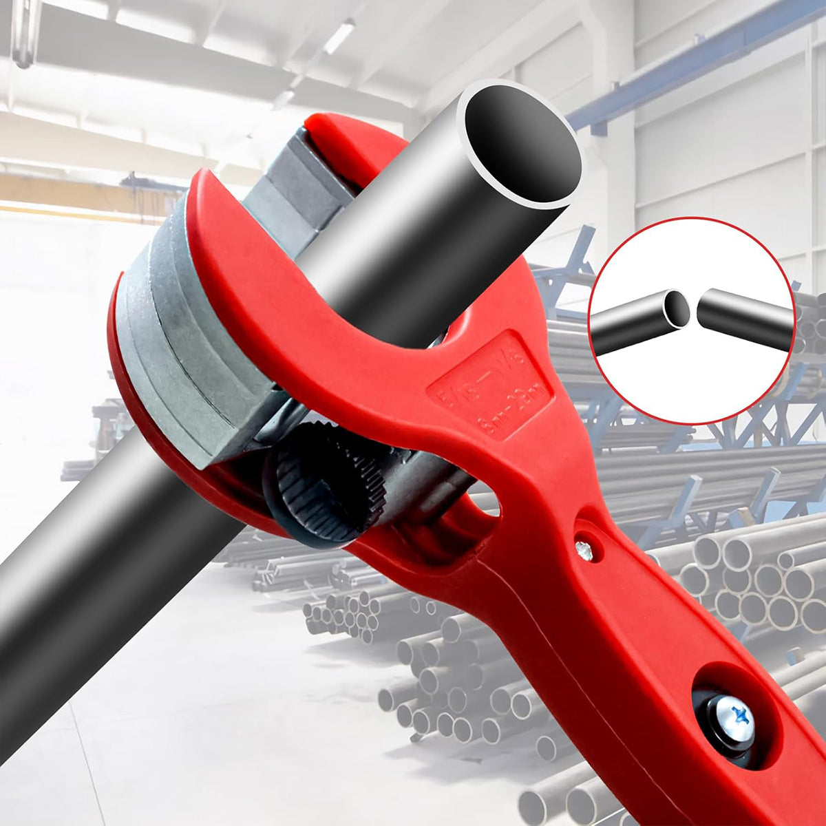 Ratchet Pipe Cutter for 8–29 mm Metal Tubes and Plumbing Repairs