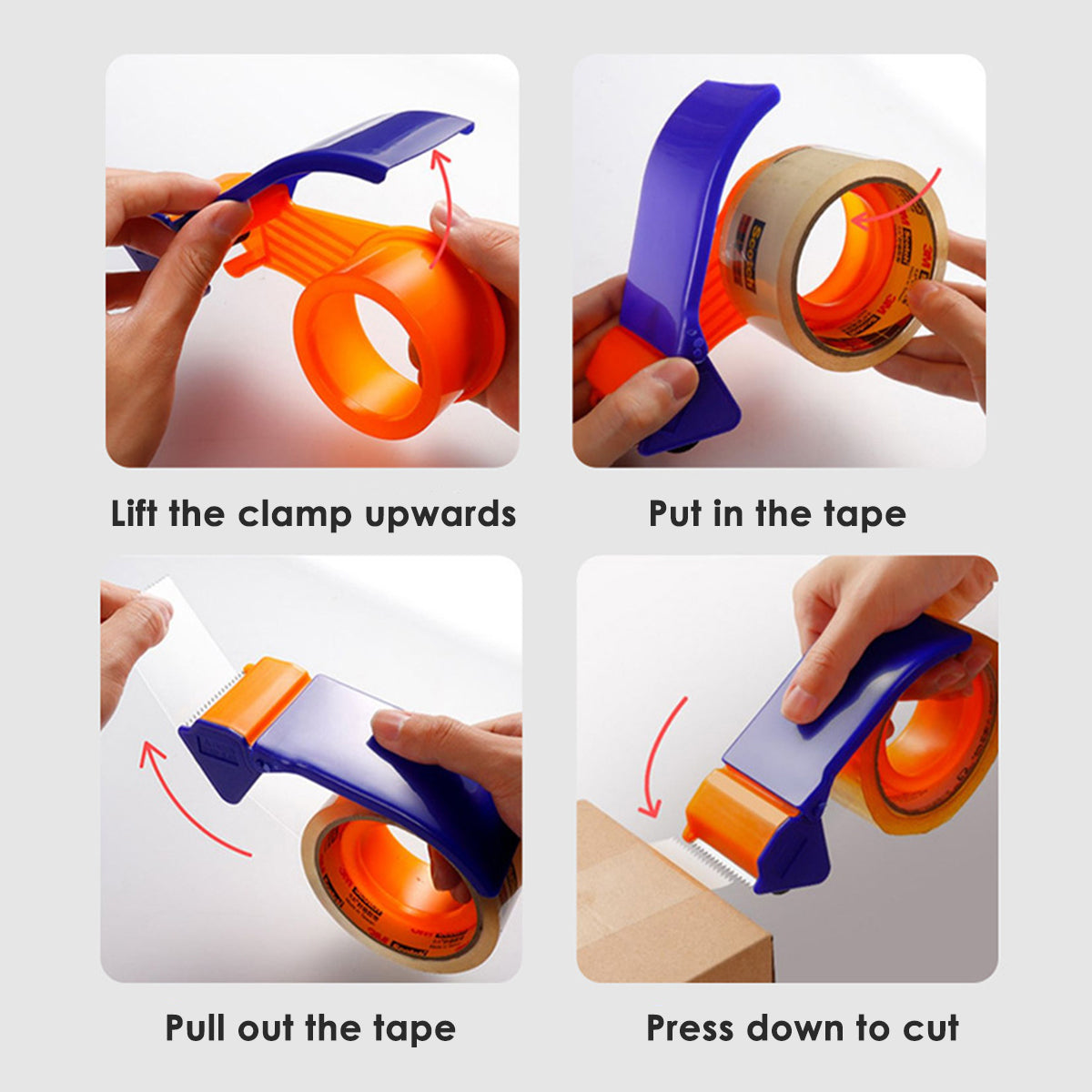 10pcs Handheld Tape Cutter Sealing Device 5cm for Packing