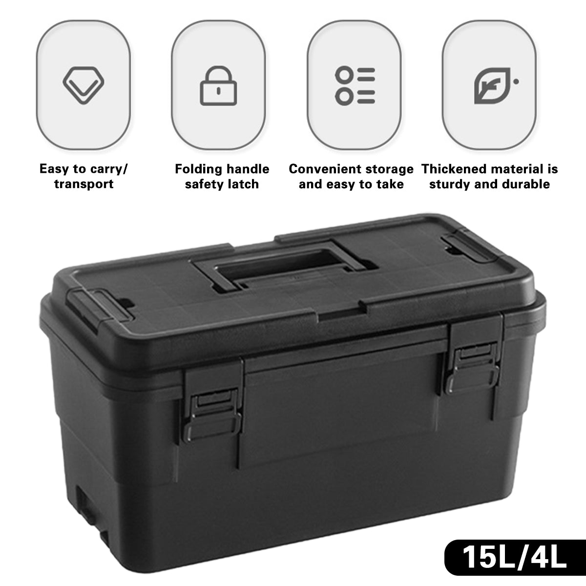 Multi Function PP Toolbox Stackable Storage Organizer for Warehouse Use