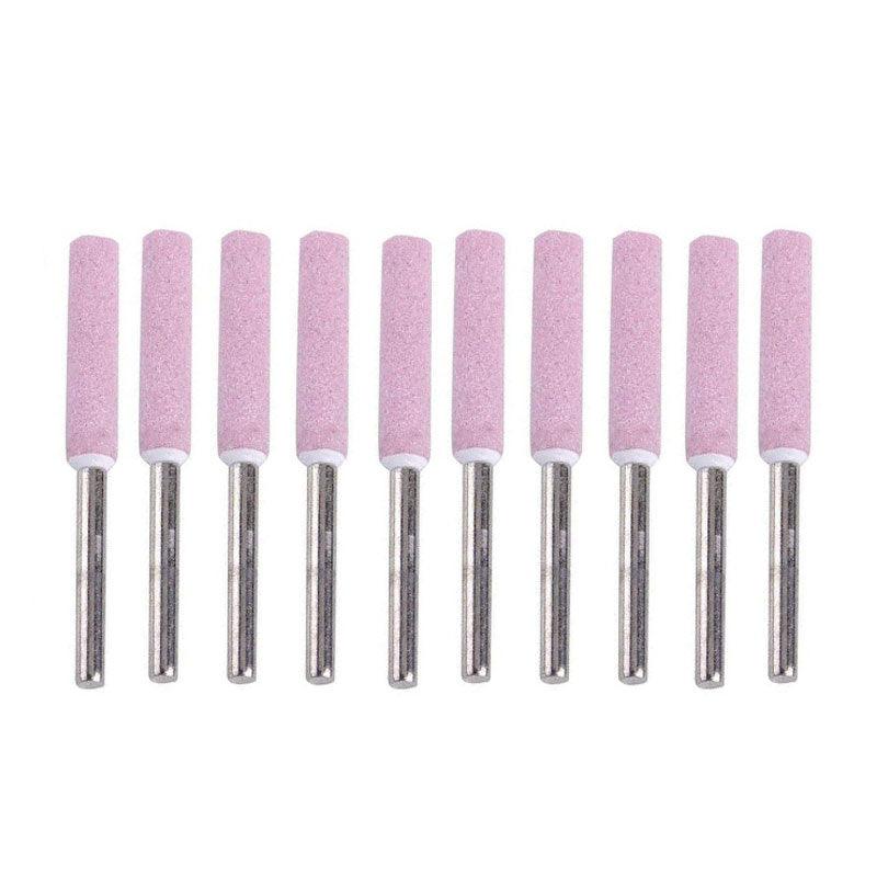 10PCS Chainsaw Sharpener Burr Grinding Stones 4mm / 4.8mm / 5.5mm