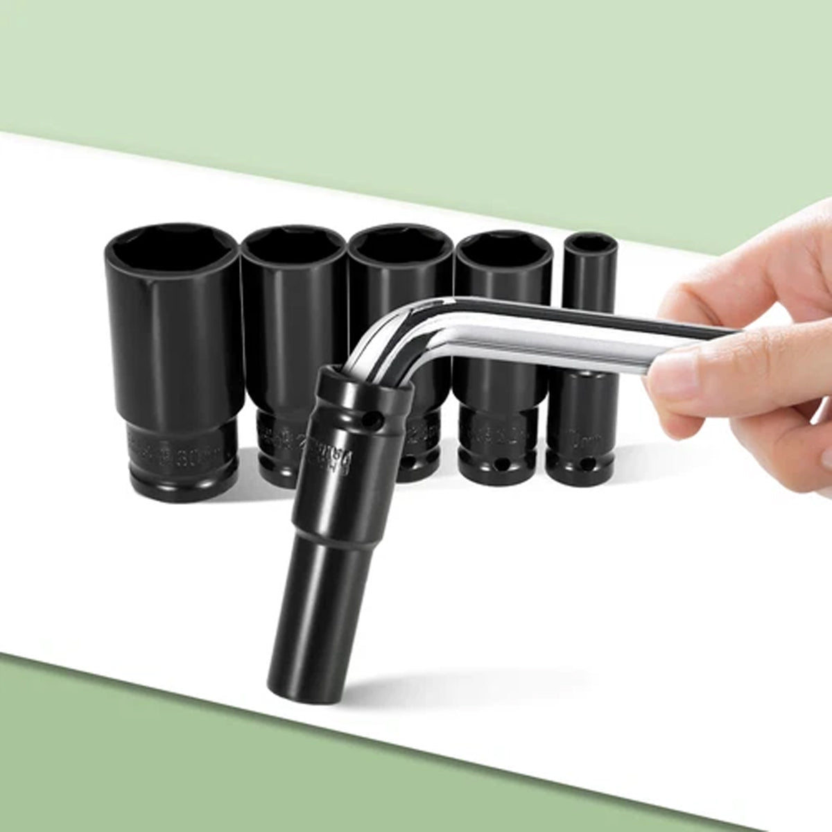 20-Piece 1/2-In Drive Socket Set 8–32 mm with Storage Case