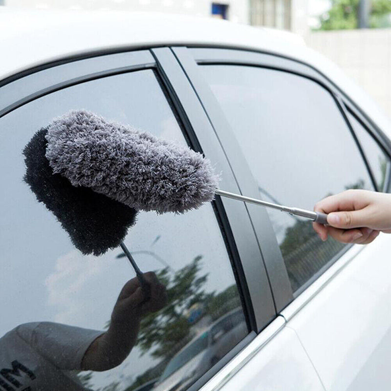 S/L Long Telescopic Feather Duster Extending Handle Grey
