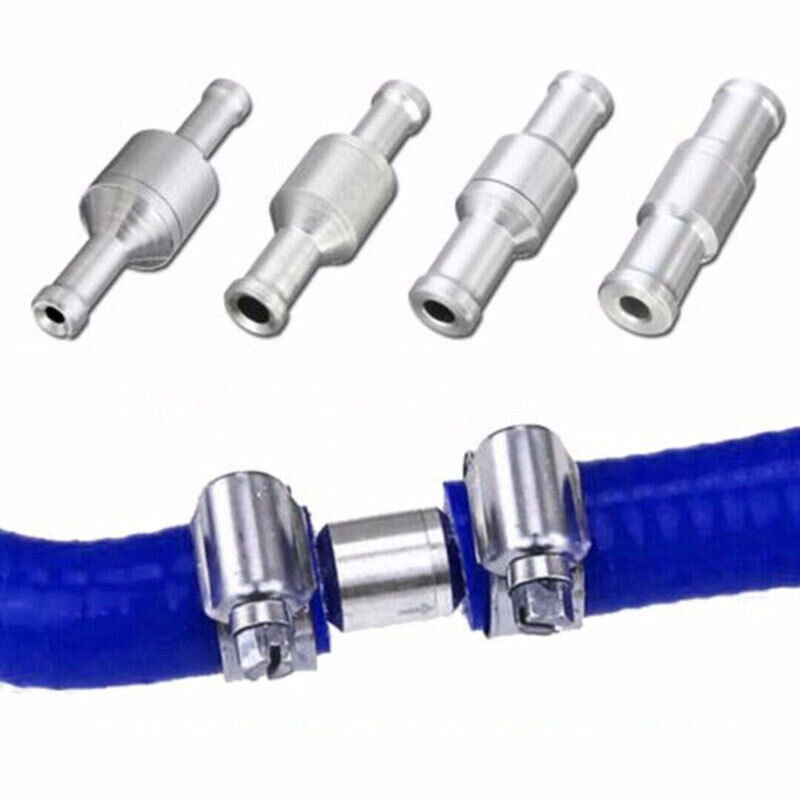 2X 6 8 10 12mm Aluminum One Way Fuel Non Return Check Valve
