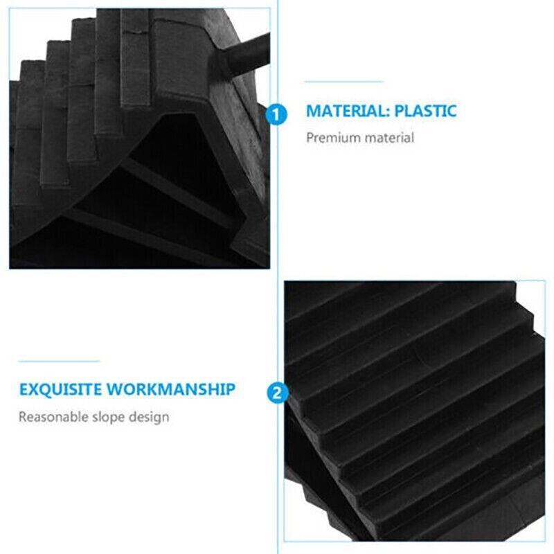 4PCS Heavy Duty Wheel Chock Car Trailer Boat Caravan Stops