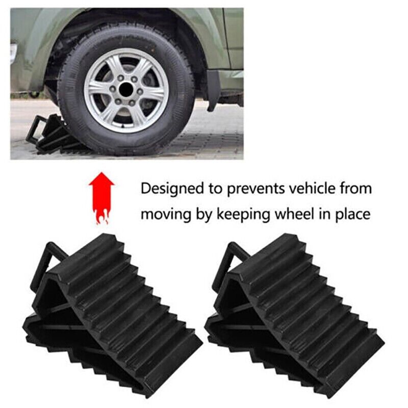 4PCS Heavy Duty Wheel Chock Car Trailer Boat Caravan Stops