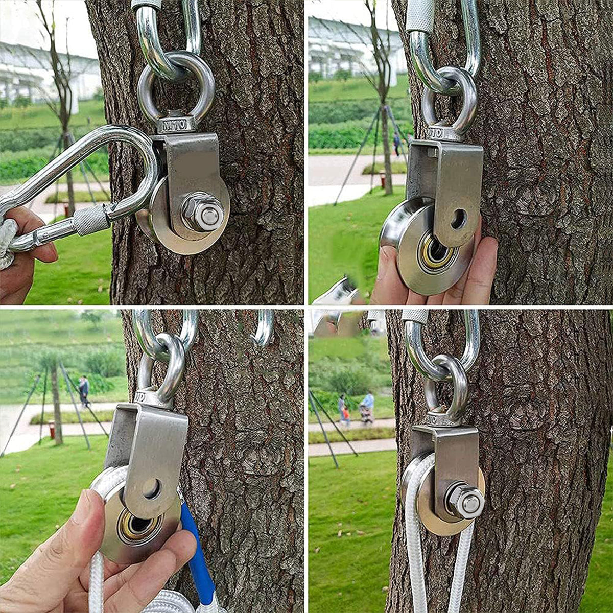 Stainless Steel U-Type Pulley Wheel Lifting Ring for Warehouse Hoist Systems