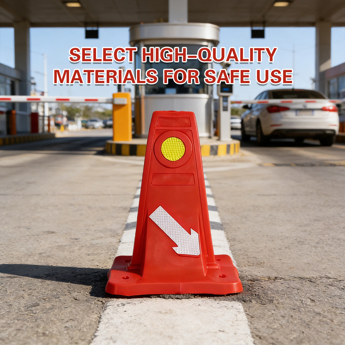 Traffic Divider Safety Cone Reflective Road Construction Warning Marker