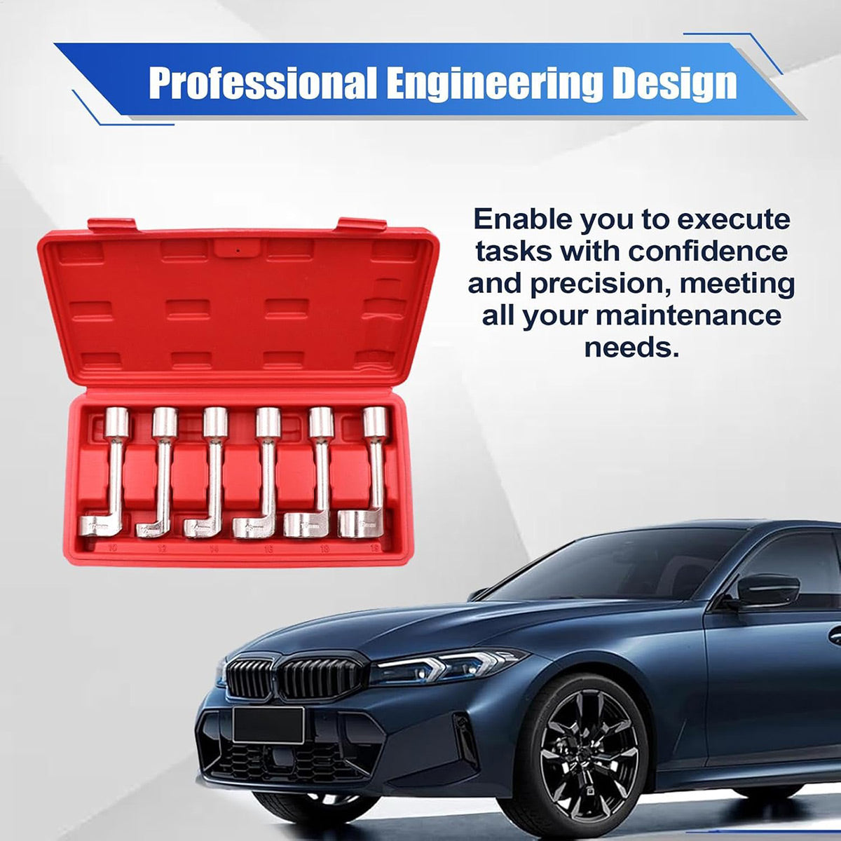 6PCS L-Shaped Hex Wrench Set CR-MO Steel for Car Repair