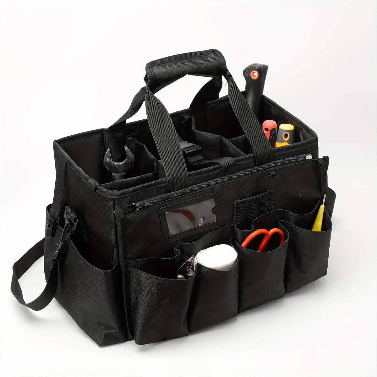 Large Capacity Cleaning Tool Storage Bag Oxford Cloth Organizer for Warehouse Use