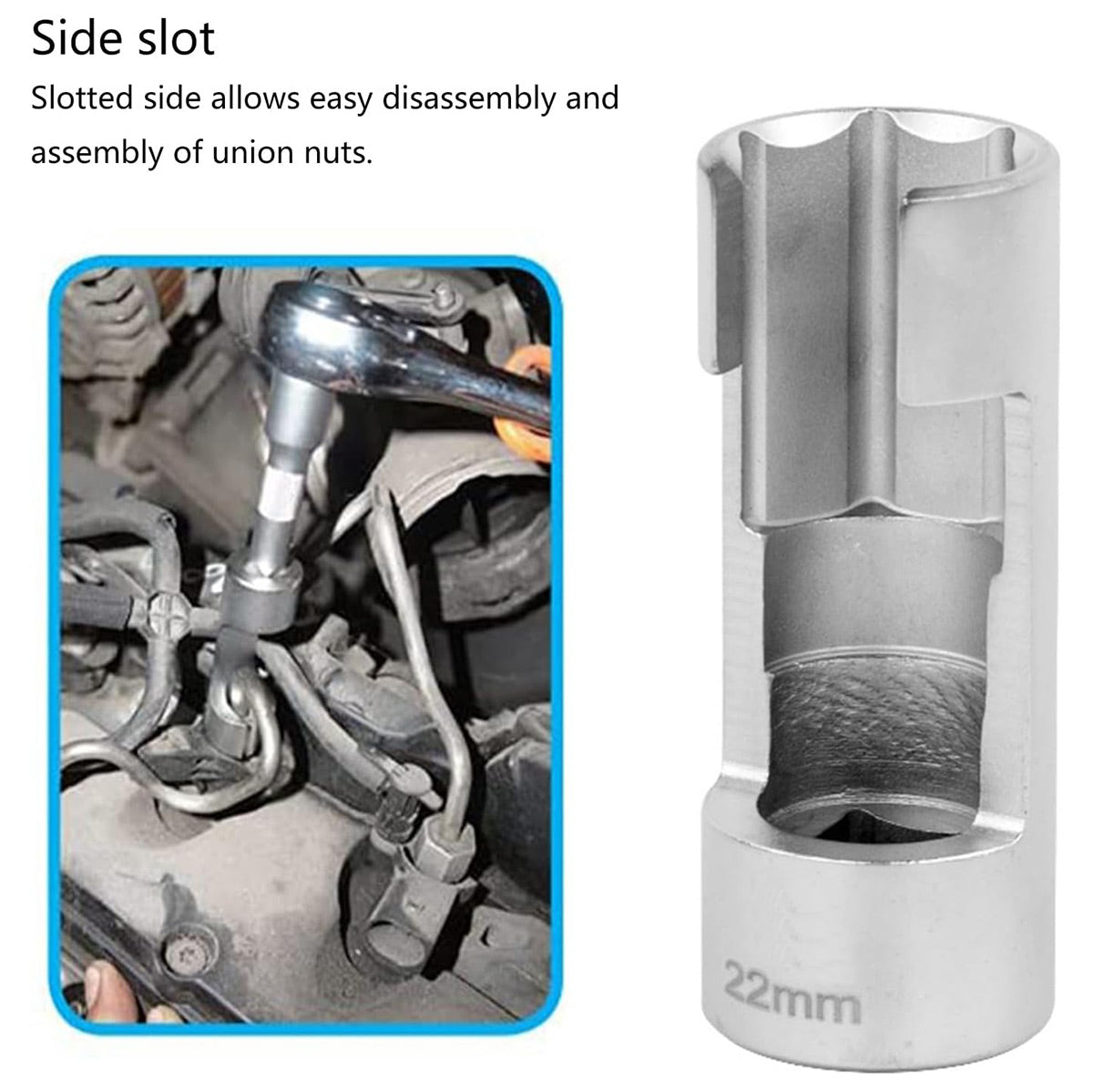 9PCS Diesel Injector Line Wrench Set CR-V 10–22mm for Engine Service