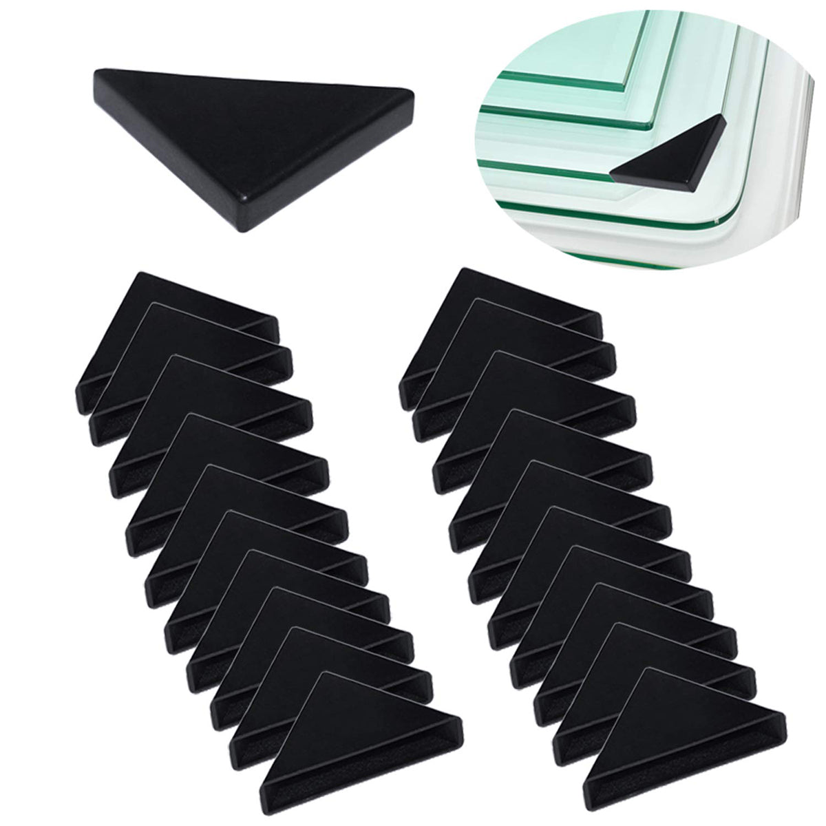 Glass Corner Protectors 100PCS Durable Edge Guards for Windows Furniture