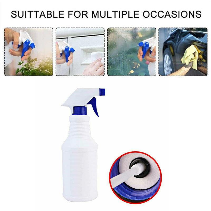 3PCS 500ml White Plastic Spray Bottle Trigger Dispenser Garden