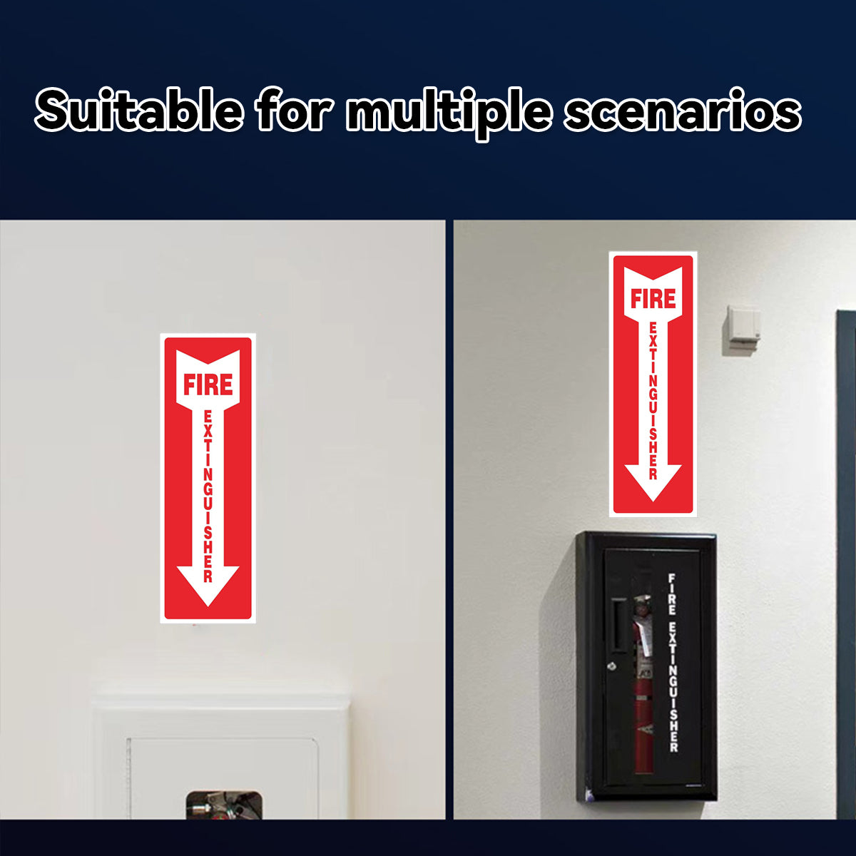 Fire Extinguisher Indicator Stickers Long-Lasting Safety Labels 30PCS