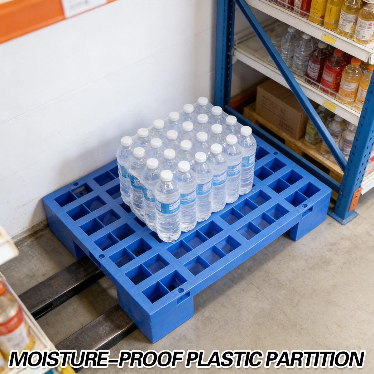 2PCS Plastic Moisture Proof Partition Hollow Raised Design Durable