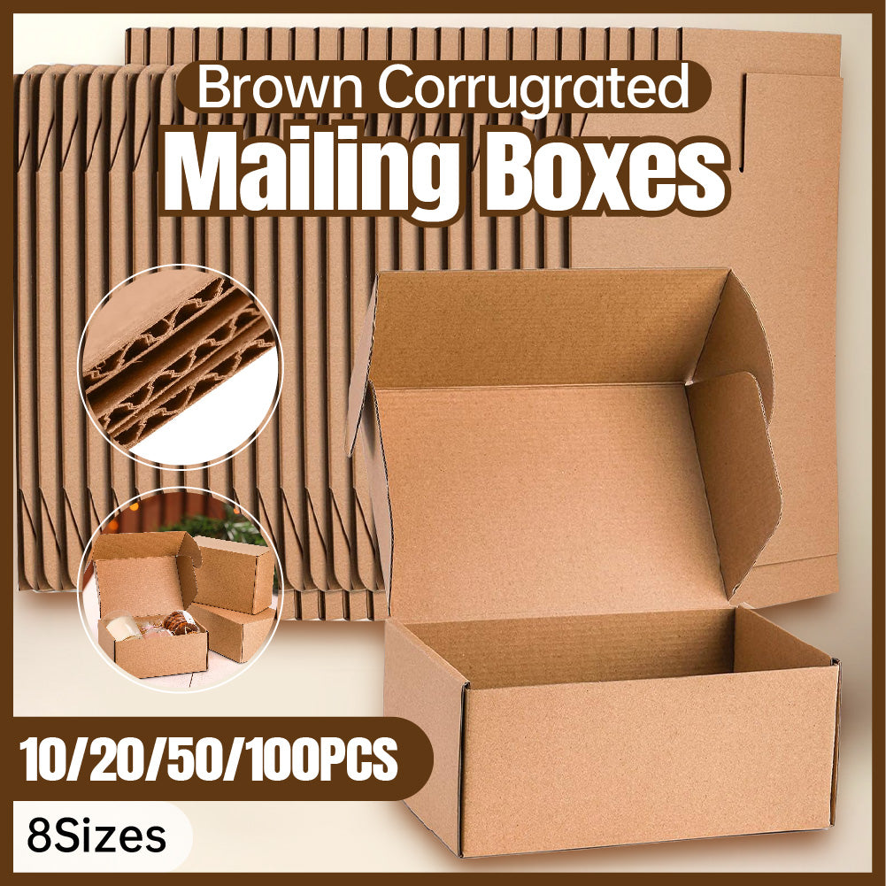 Brown Mailing Box Cardboard Shipping Carton A4 A5 Small Medium Large