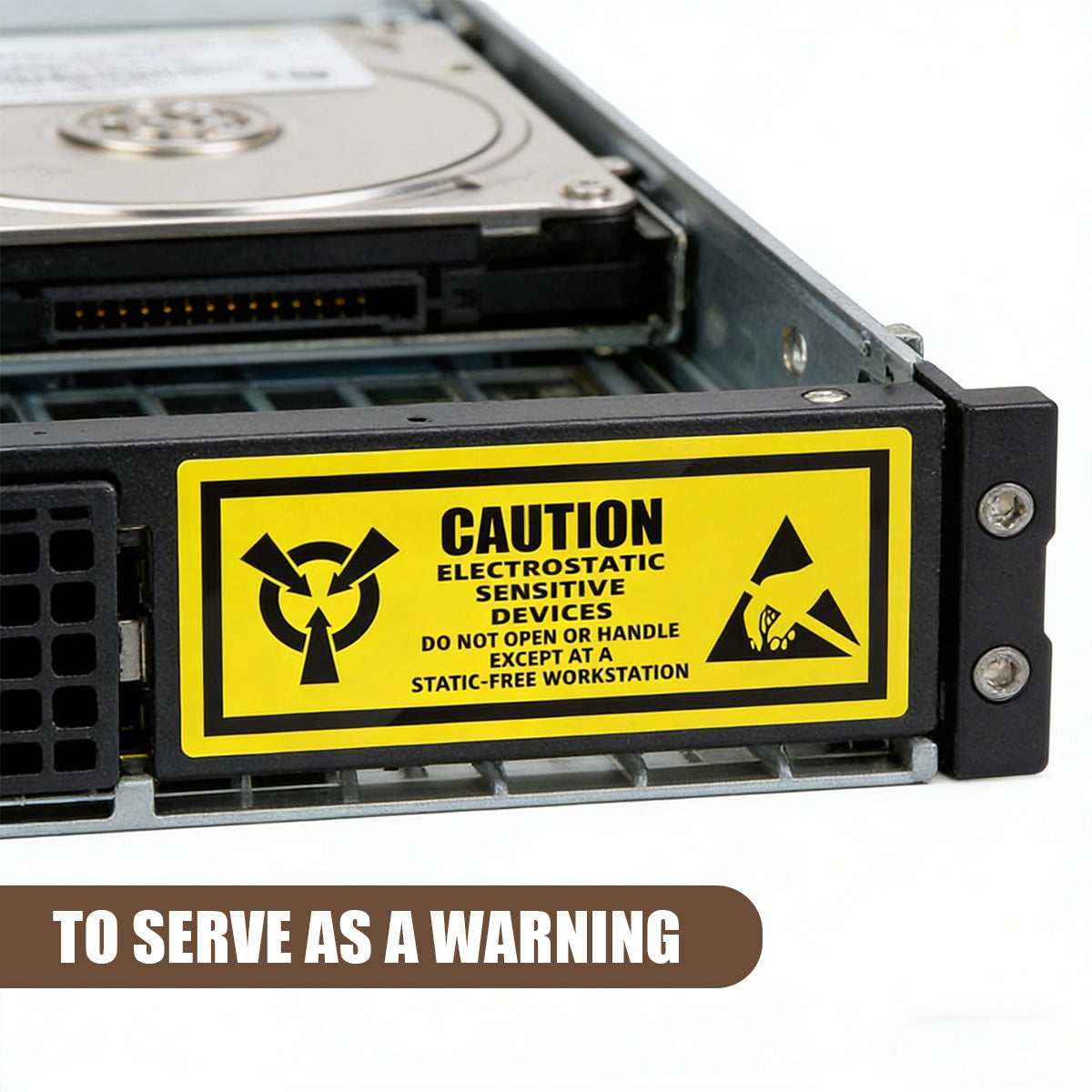 Anti Static Warning Sticker Label for Electronics Packaging