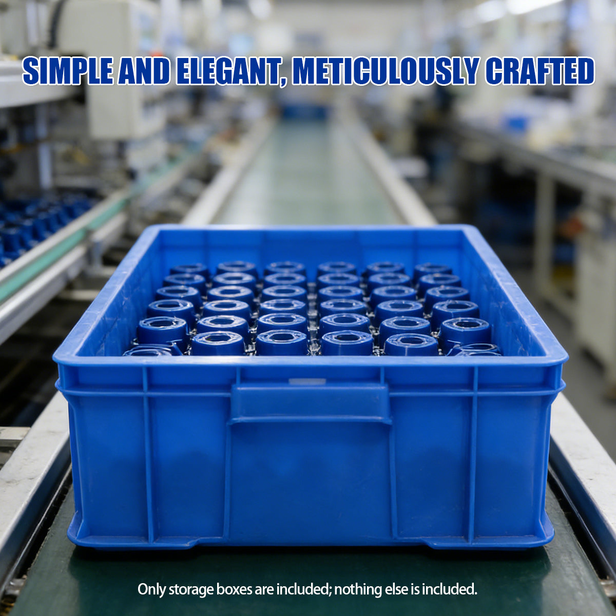 Rectangular Thickened Plastic Storage Box Durable for Warehouse Use
