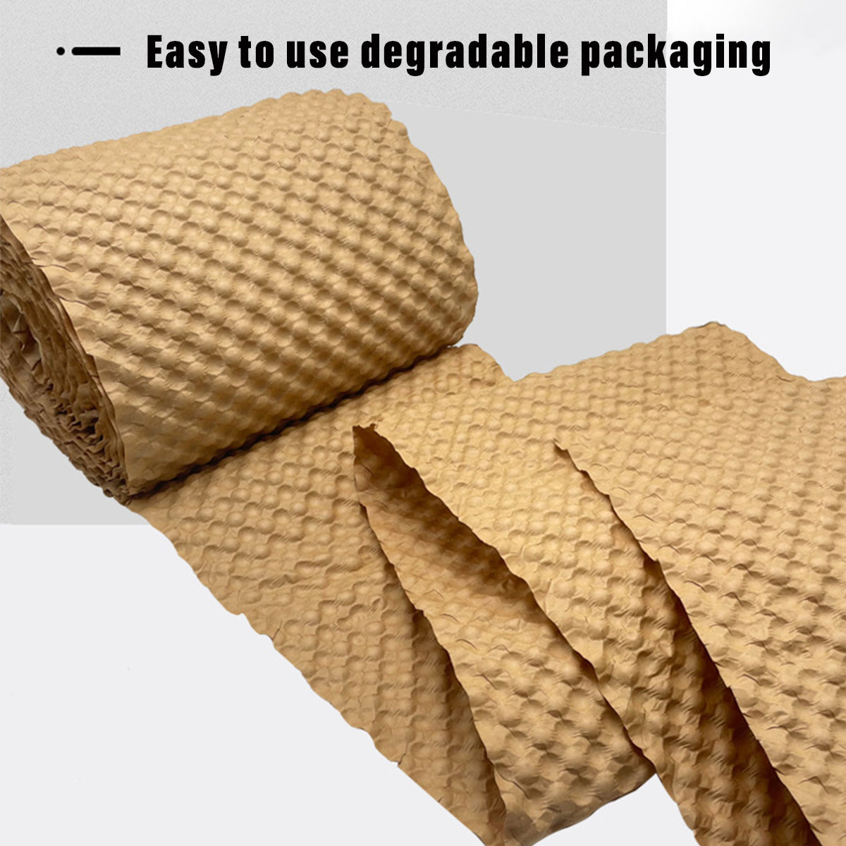 Kraft Bubble Cushion Paper Roll Shock Absorbing Packing Wrap