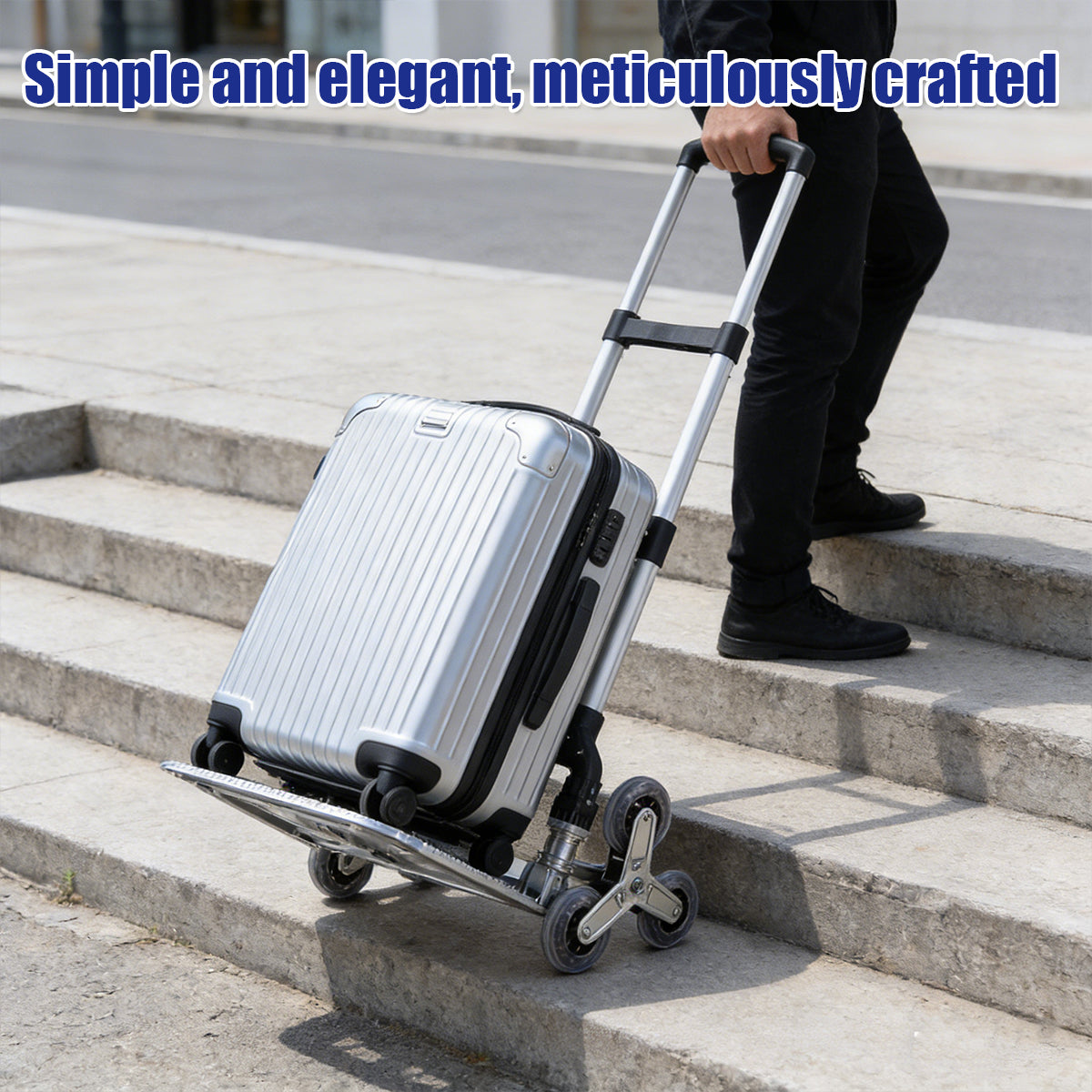 Folding Hand Truck Cart Portable Aluminium Large Capacity