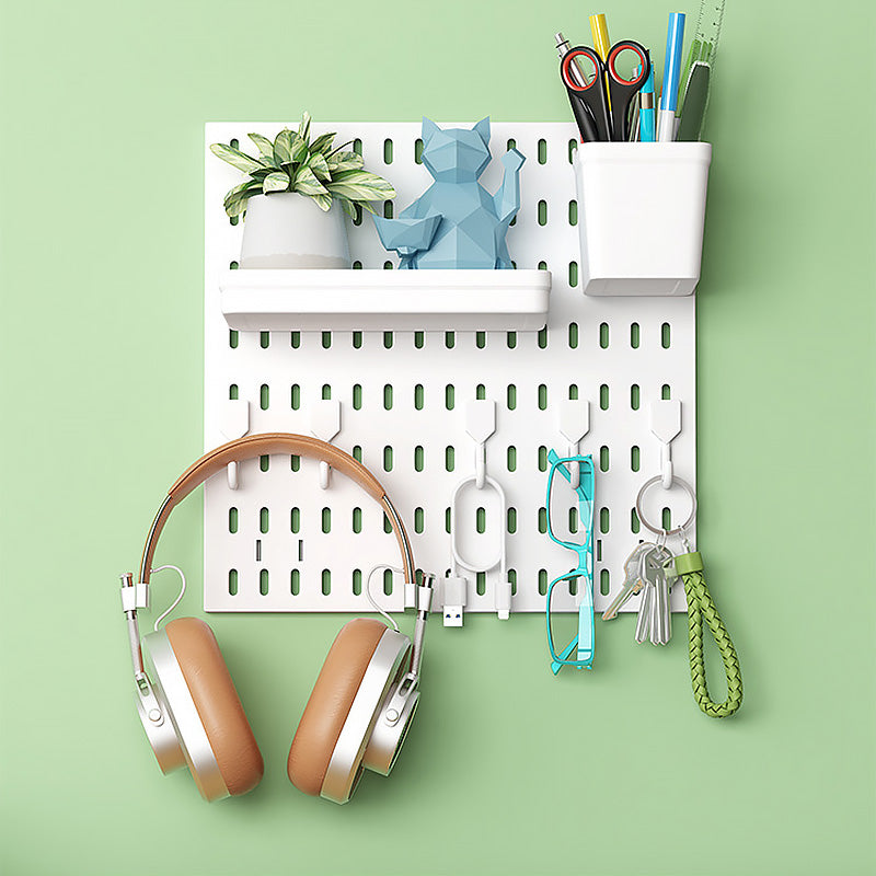 Wall Mounted Storage Rack No Drill Organizer for Home and Office