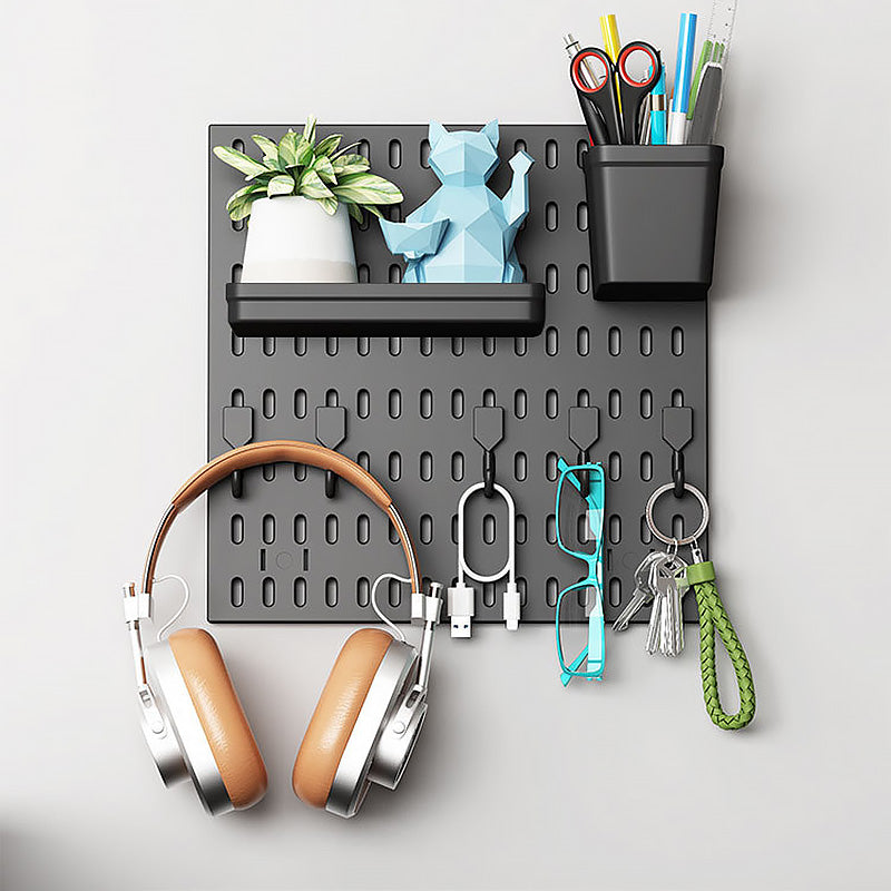 Wall Mounted Storage Rack No Drill Organizer for Home and Office