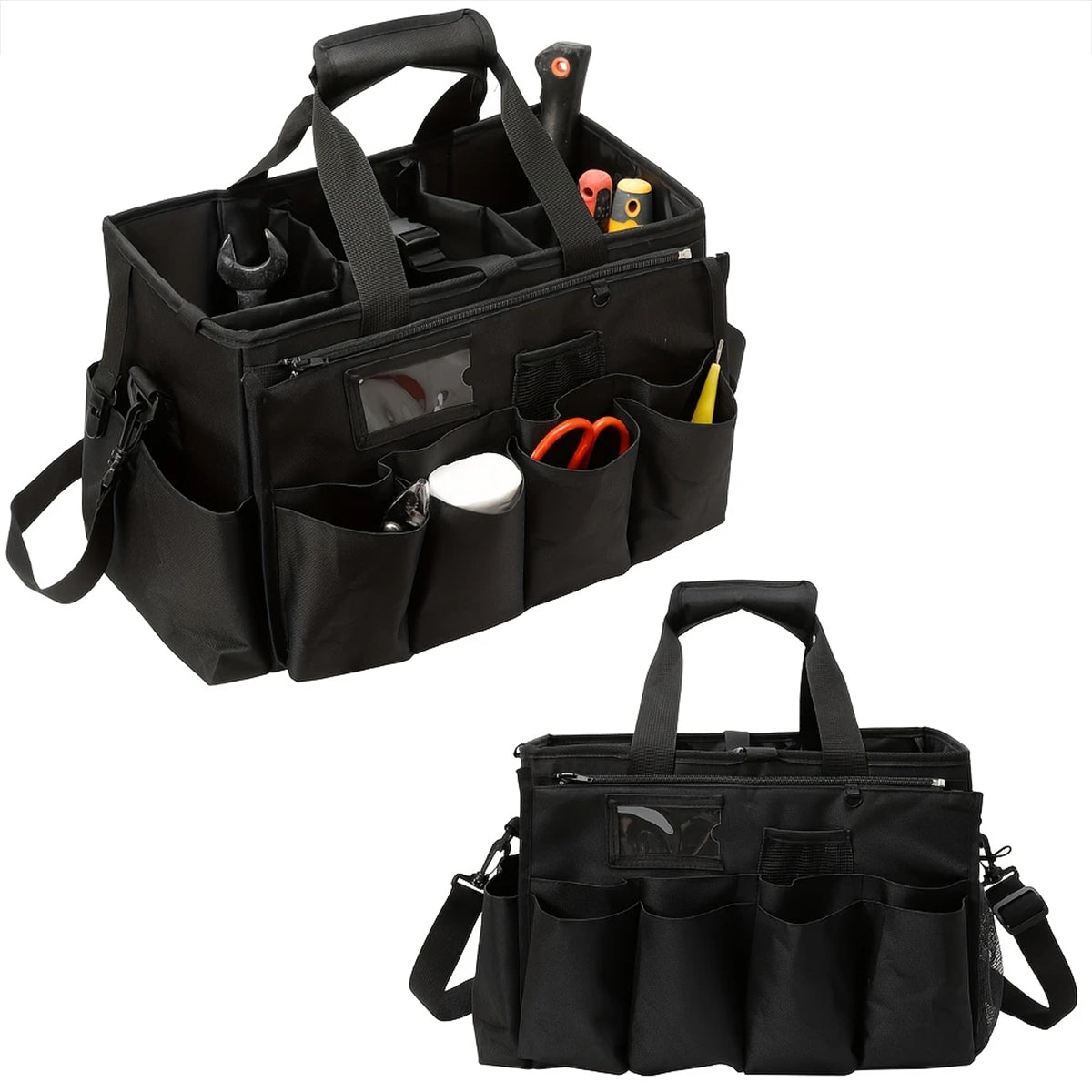 Large Capacity Cleaning Tool Storage Bag Oxford Cloth Organizer for Warehouse Use