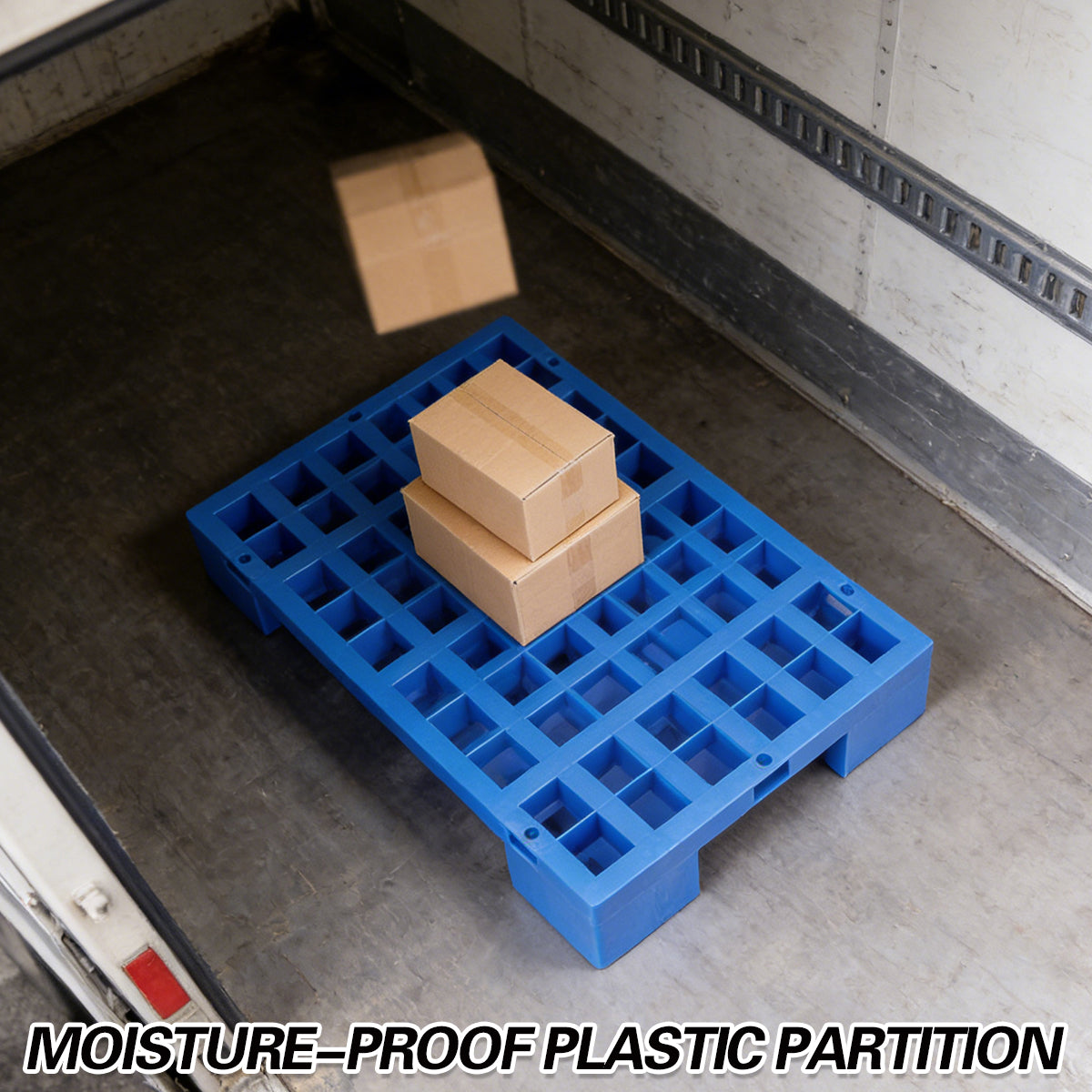 2PCS Plastic Moisture Proof Partition Hollow Raised Design Durable