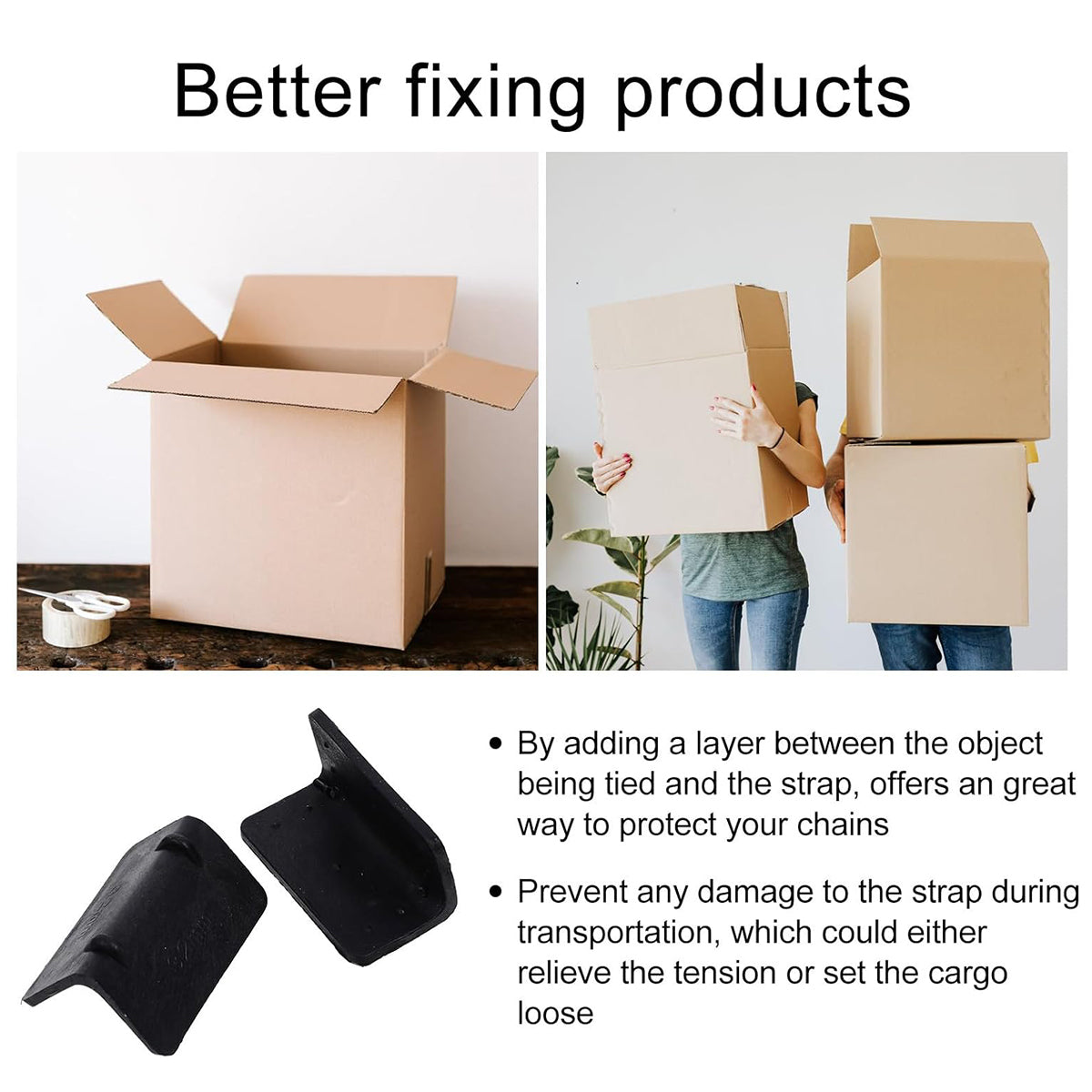 50PCS L-Shaped Packing Buckle Corner Protectors for Warehouse Strapping