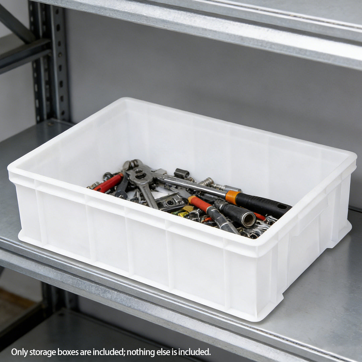 Rectangular Thickened Plastic Storage Box Durable for Warehouse Use