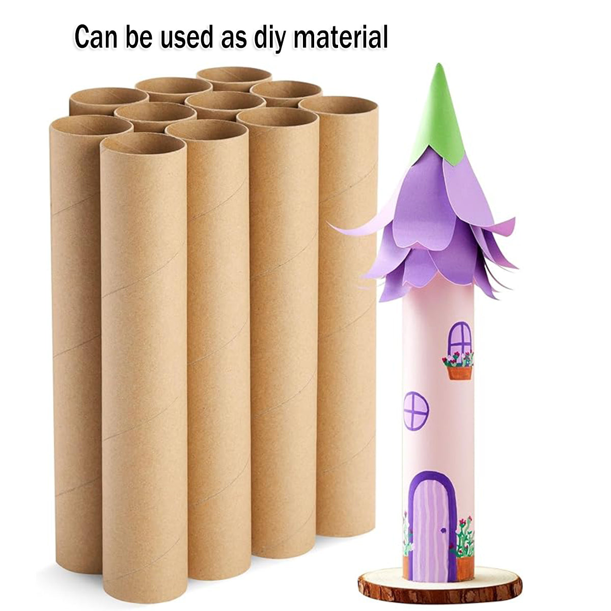 10PCS Kraft Paper Storage Tubes Cardboard Poster Document Shipping