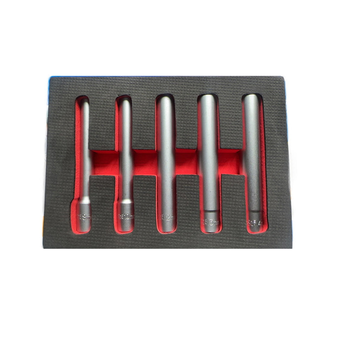 5-Piece Socket Extension Bar Set for Ratchet Wrenches 8–14 mm