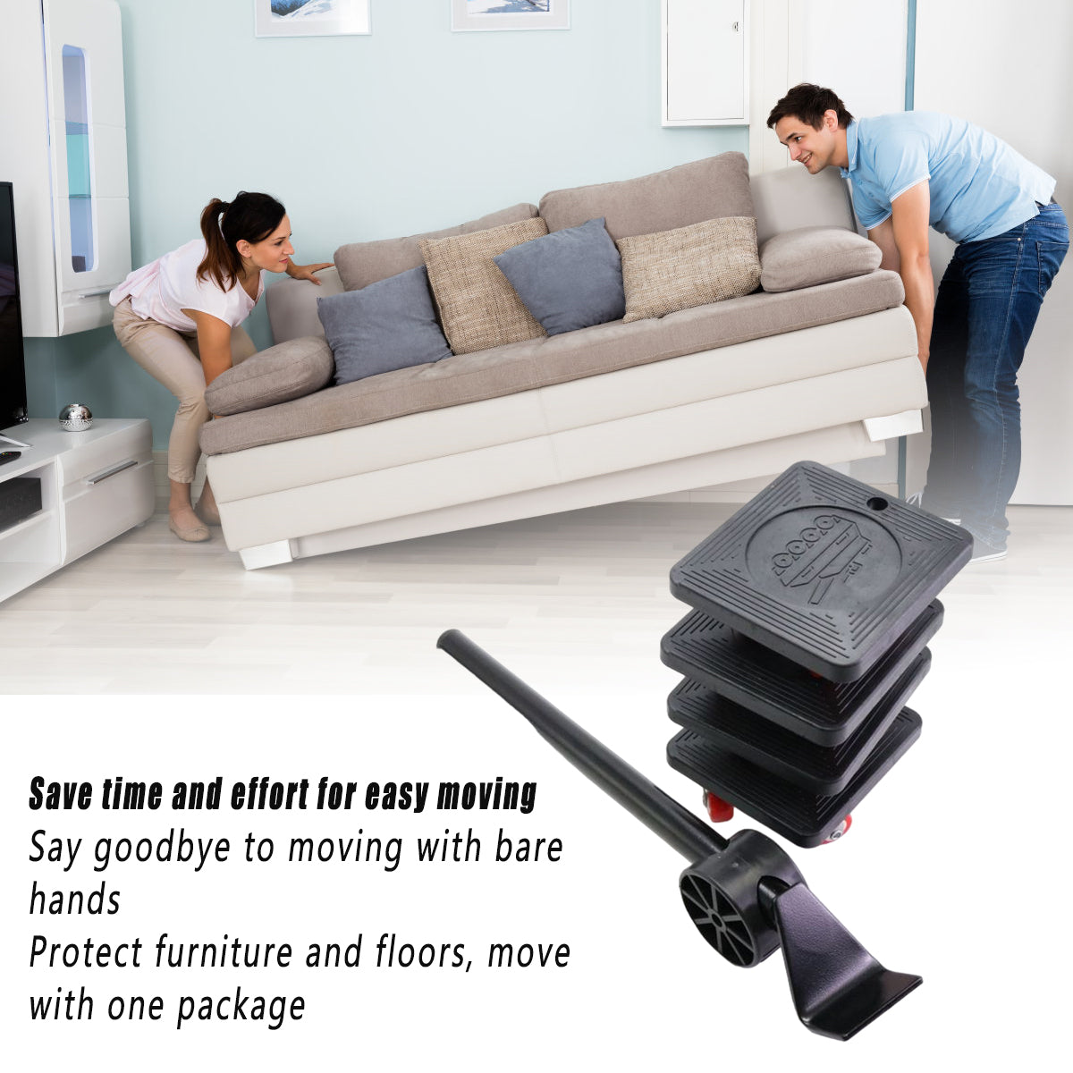 Heavy Duty Furniture Moving Tool Set 5PCS Easy Lift Kit