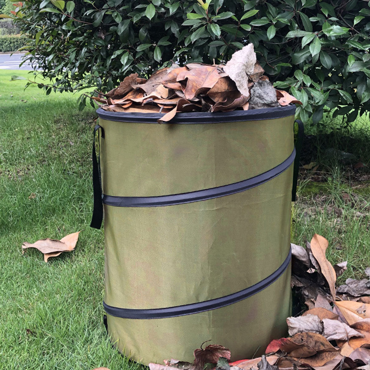 Folding Garden Leaf Bin Portable Outdoor Storage Bucket
