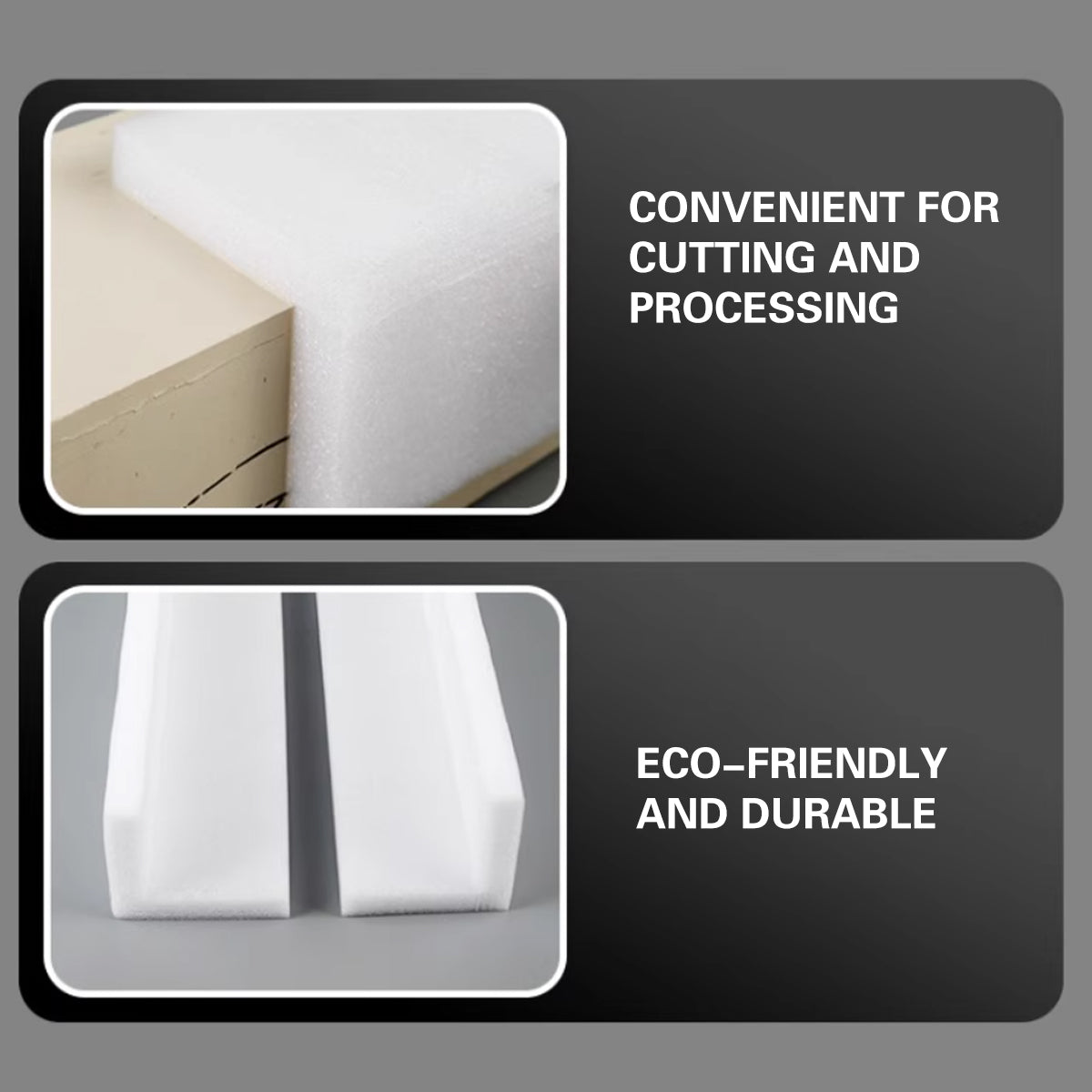 EPE Pearl Cotton L-Shaped Corner Protectors 20PCS for Furniture Cartons