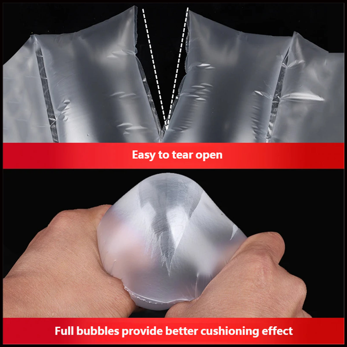 Inflatable Air Column Cushion Roll Shockproof Clear Packaging for Shipping