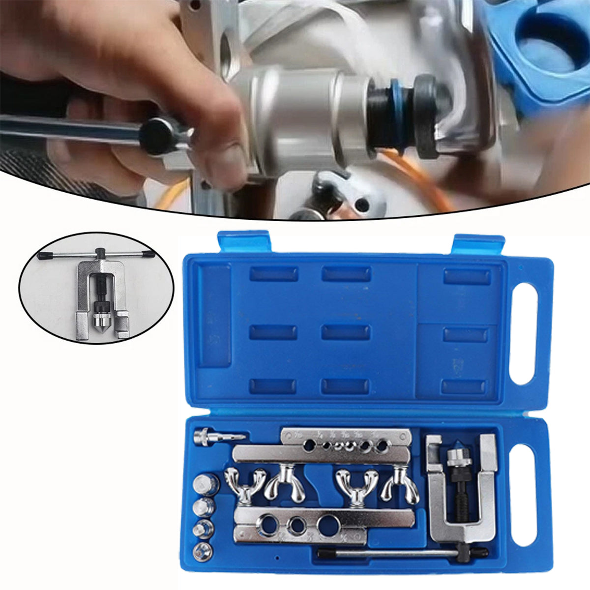 Car Pipe Expander Set High-Strength Alloy HVAC Fuel Line Tool