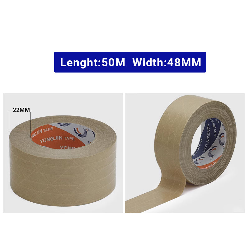 Kraft Paper Packing Tape 36PCS 48mm Self-Adhesive with Thread
