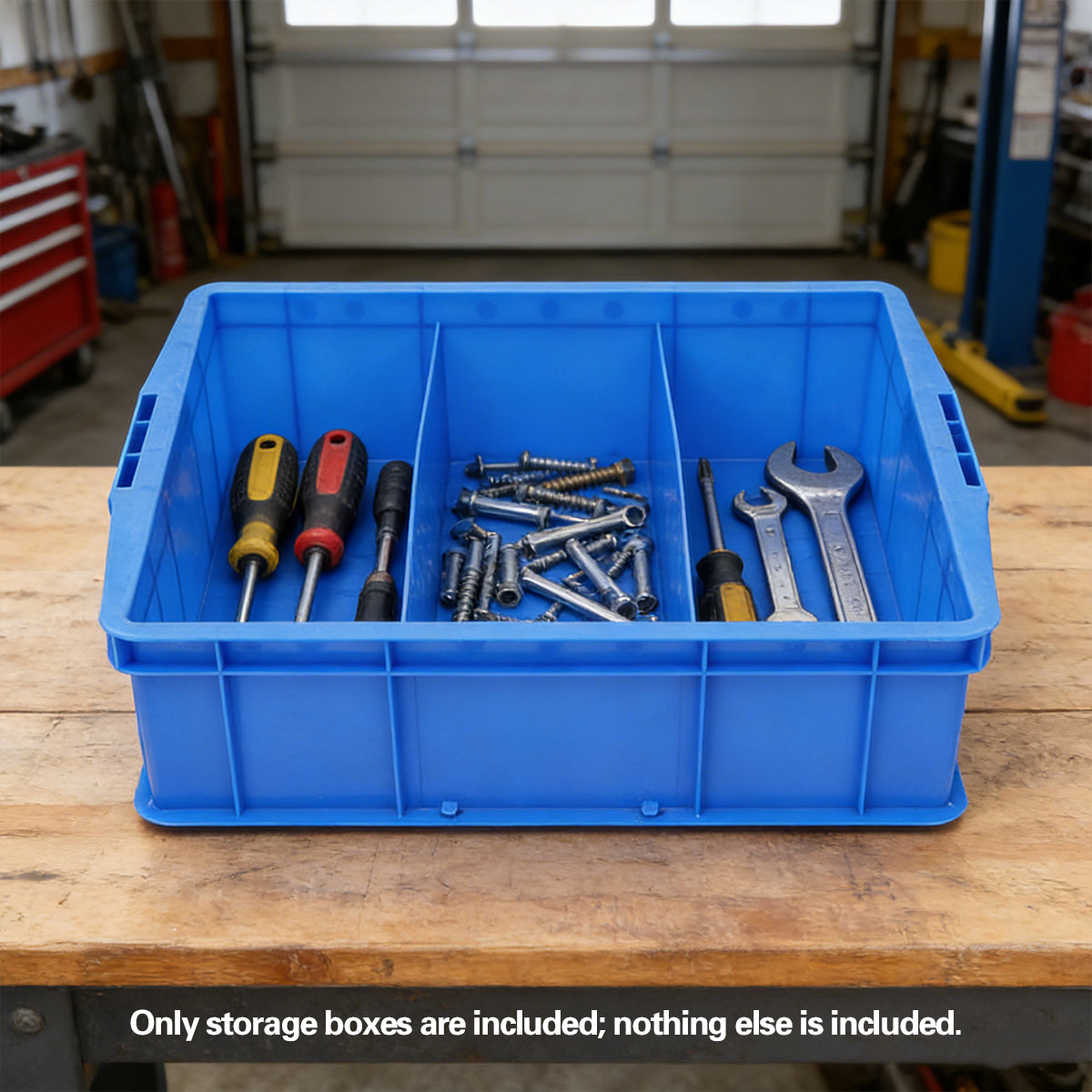 Thickened Plastic Storage Box with 3/6 Compartments for Hardware Tools