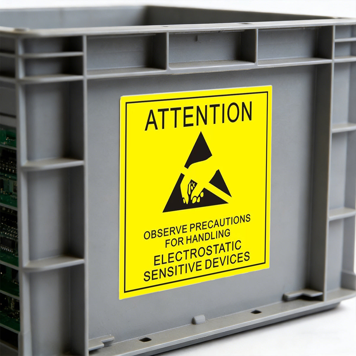 Anti Static Warning Sticker Label for Electronics Packaging