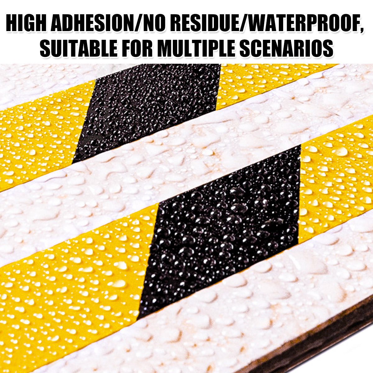 PVC Warning Tape Black Yellow Floor Safety Marking Tape