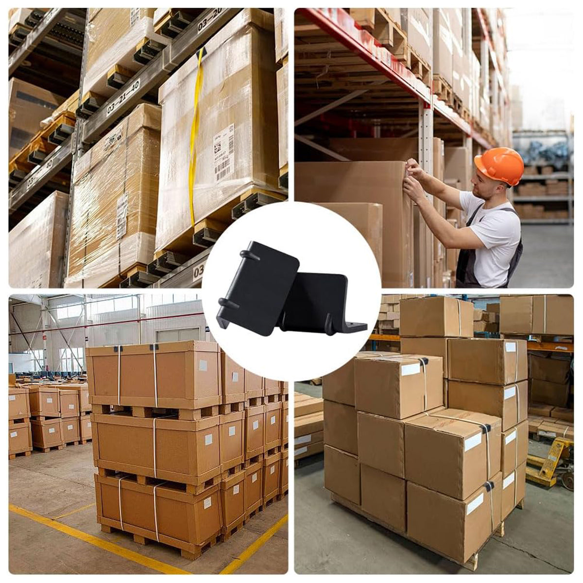 50PCS L-Shaped Packing Buckle Corner Protectors for Warehouse Strapping