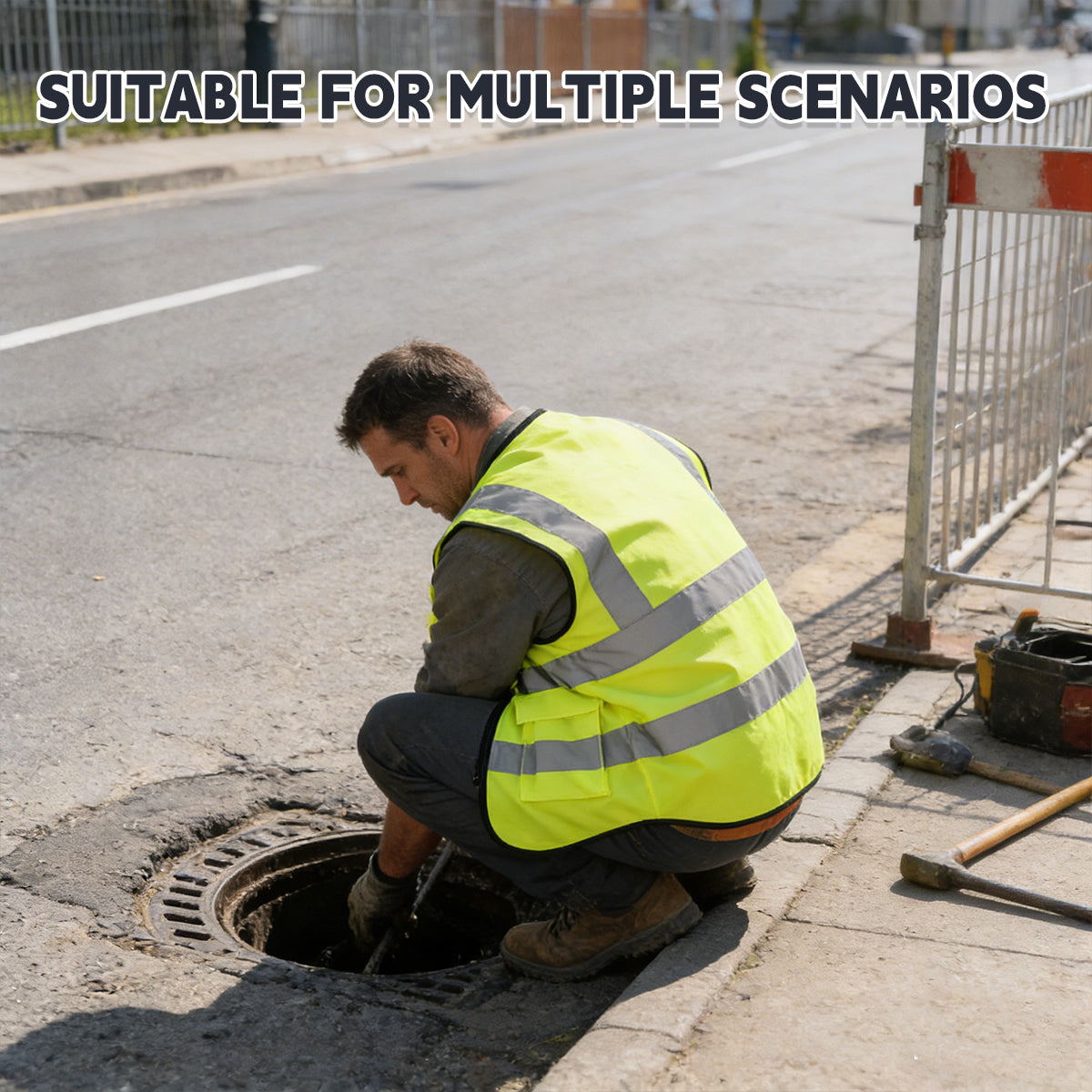 Reflective Safety Vest Breathable High Visibility for Construction Work