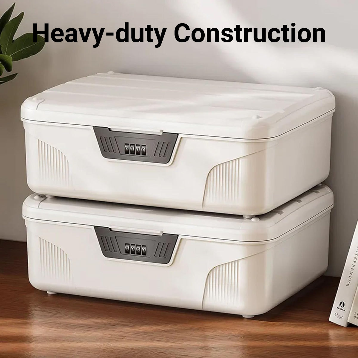 Lockable Storage Box with 4 Digit Combination for Documents