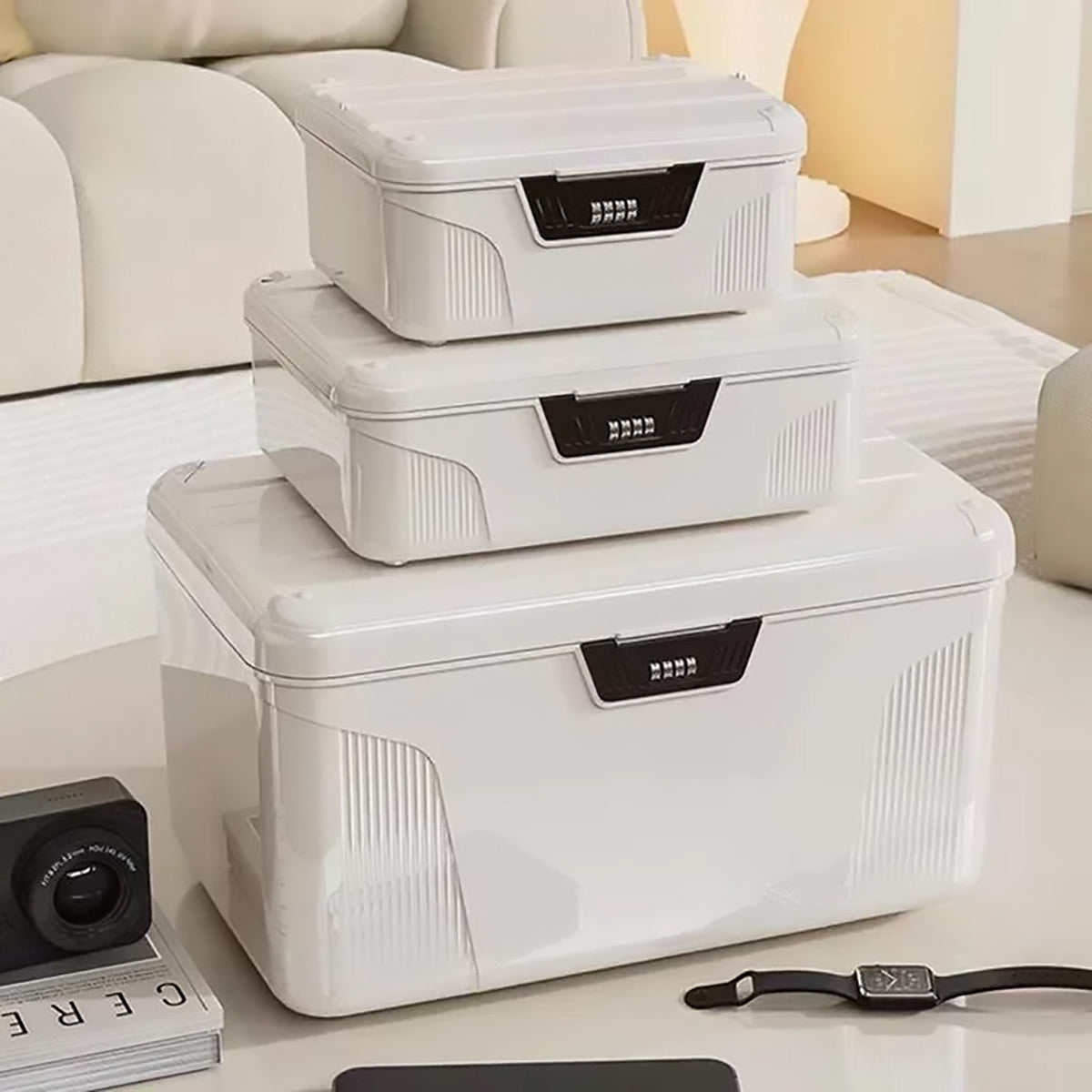 Lockable Storage Box with 4 Digit Combination for Documents