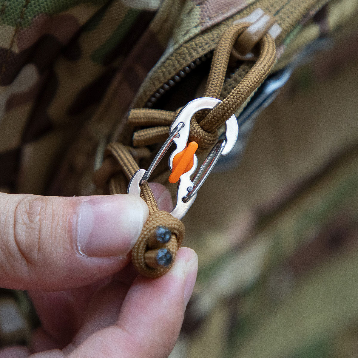 Aluminum S-Biner Carabiner Keychain Clip Spring Hook 1–2PCS