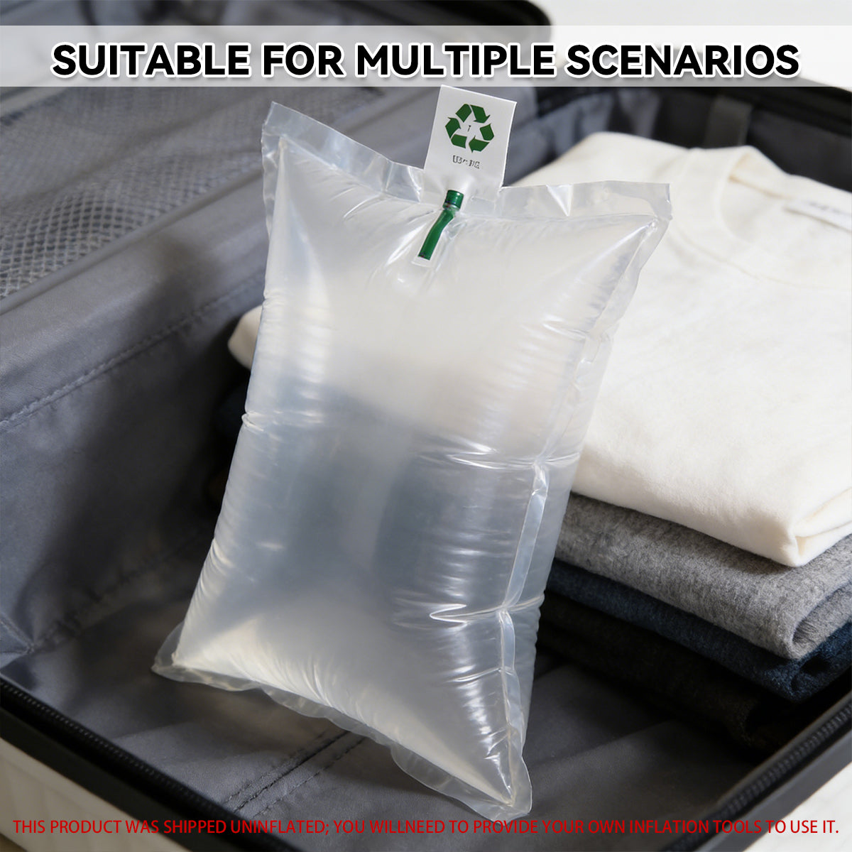 Inflatable Cushioning Bags Shockproof Clear Protective Packaging 100PCS