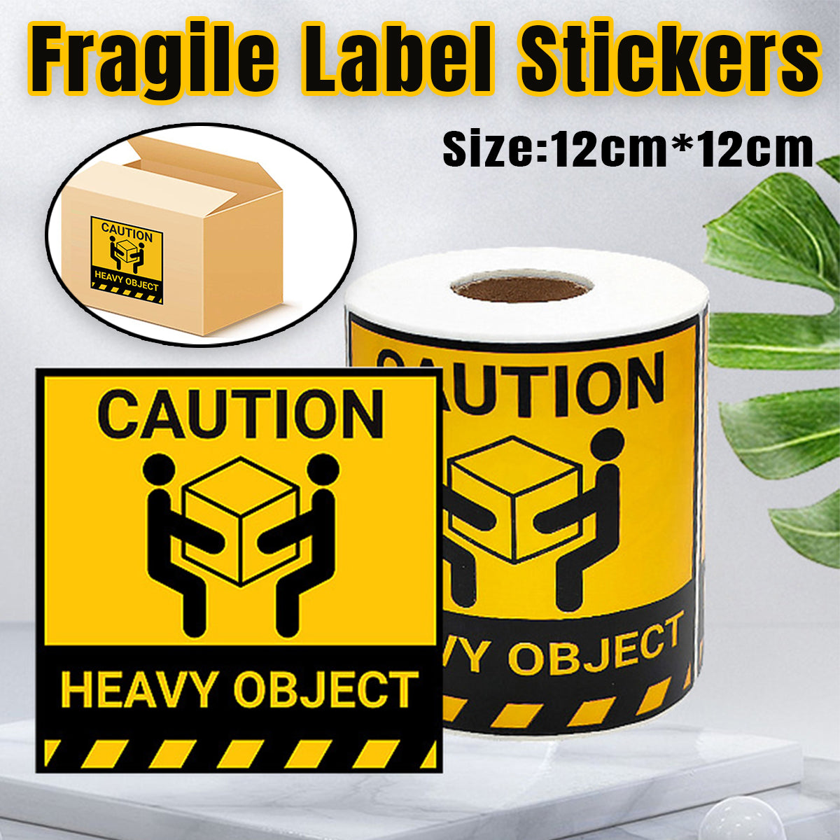 Heavy Duty Handle With Care Warning Label Stickers Roll 300PCS
