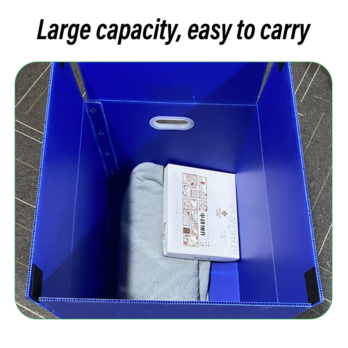 Large Capacity Waterproof Plastic Storage Box Foldable Durable