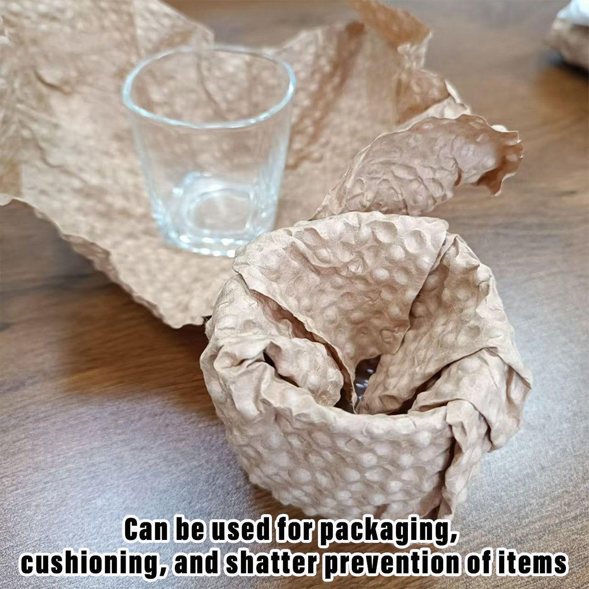 Kraft Bubble Cushion Paper Roll Shock Absorbing Packing Wrap